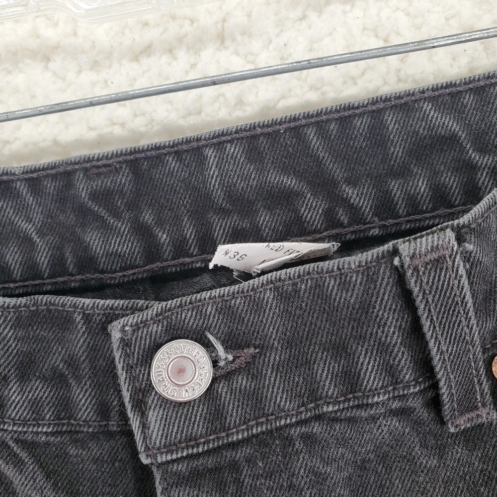 Vtg Levis 550 Faded Black Jeans Relaxed Taper Mens 33x34 (tag 36x36) 1998 PR USA